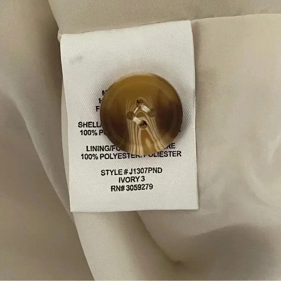 Thread & Supply Woven Shacket Ivory Long Sleeves Women Jacket Size S - Picture 9 of 9